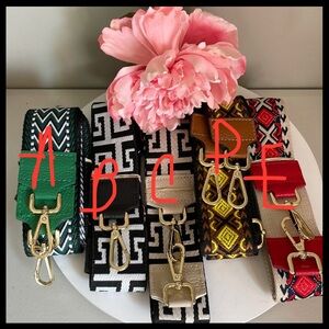 One Adjustable Crossbody Bag Strap, Gold Hardware - New